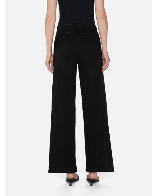 FRAME Black The Jetset Slim Palazzo