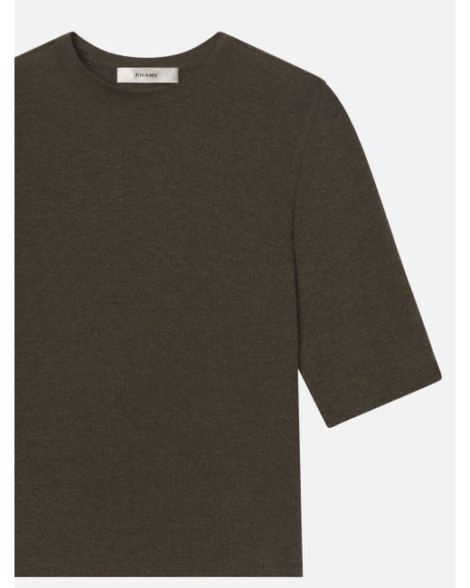 FRAME Multicolor The Heather Rib Crew Tee
