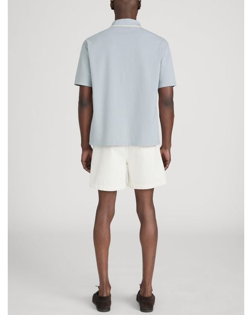 FRAME Gray Light Pique Polo for men