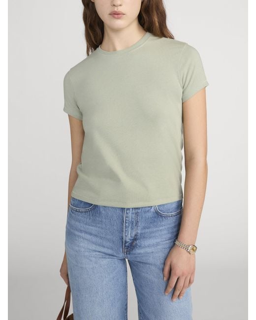 FRAME Green The Vintage Baby Tee