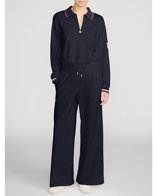 FRAME Blue The Tennis Wide Leg Sweatpant