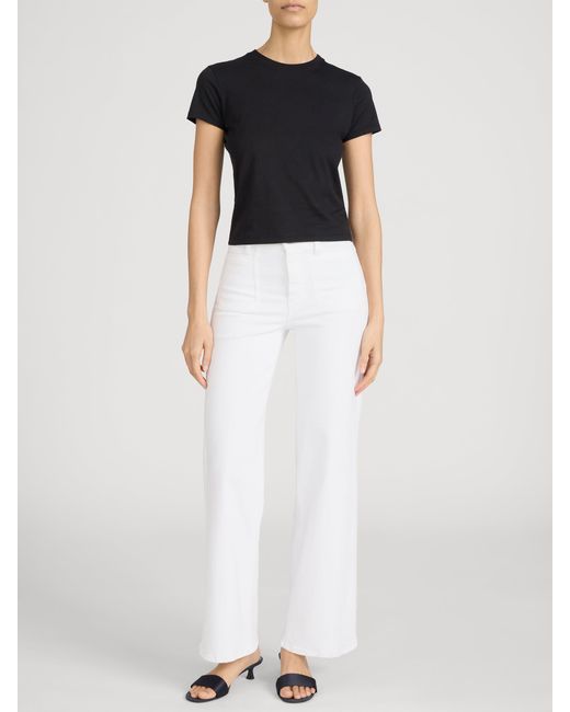 FRAME White Le Slim Palazzo Modernist Pocket