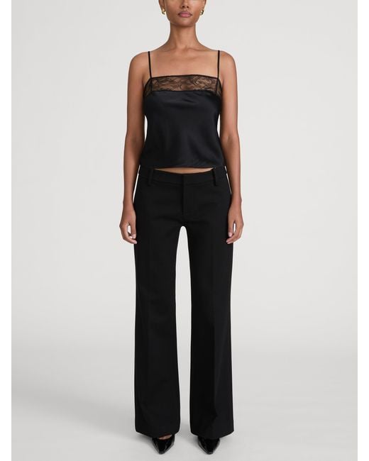 FRAME Black The Pixie Low Trouser