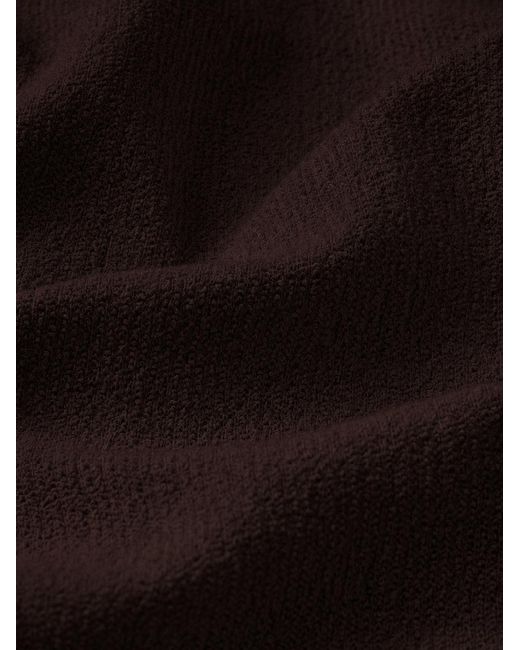 FRAME Black Textured Polo for men