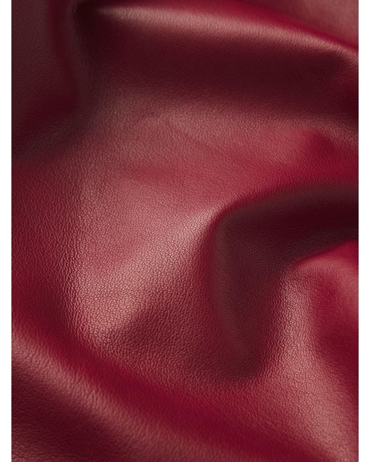 FRAME Red The Alexandra Leather Trench