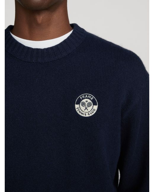 FRAME Blue Cashmere Sweater for men