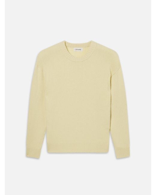 FRAME Natural Cashmere Crewneck Sweater for men