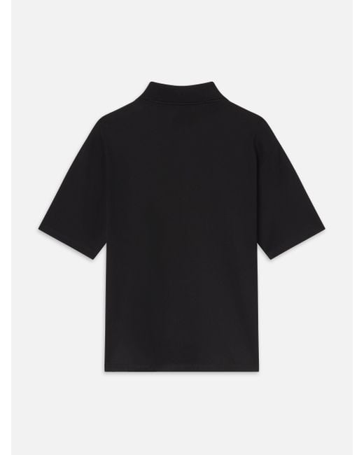 FRAME Black Light Pique Polo for men