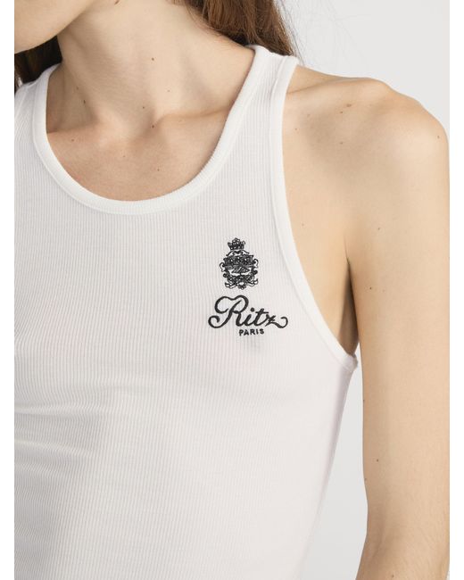 FRAME White Ritz Rib Tank