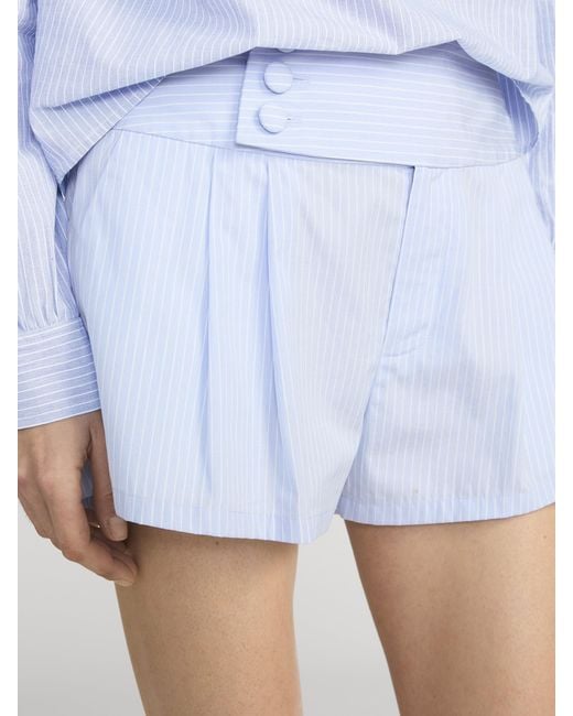 FRAME Blue The Striped Harbor Short