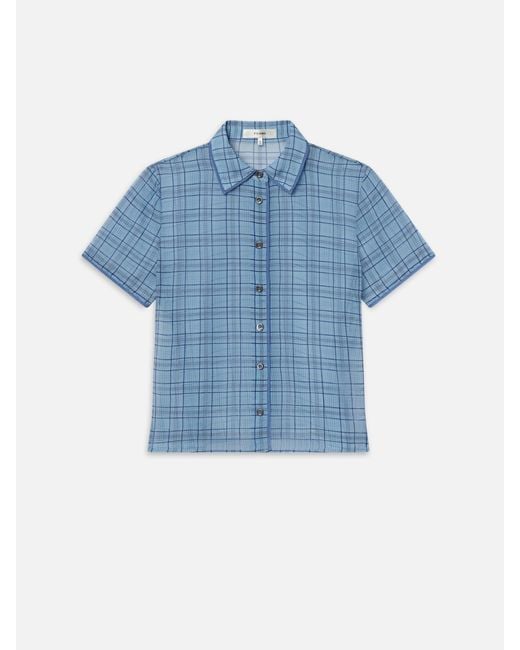 FRAME Blue The Essential Top