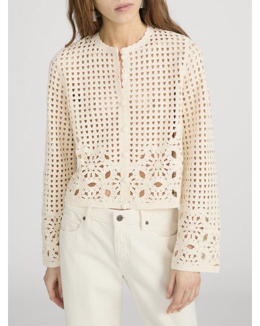 FRAME White The Postcard Cardi