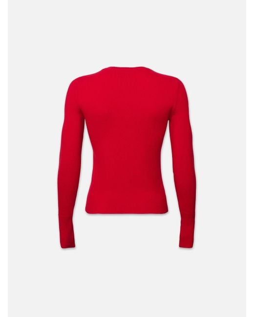 FRAME Red Lunar New Year Cashmere Crew