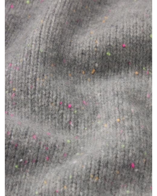 FRAME Gray The Cashmere Fleck Cardi