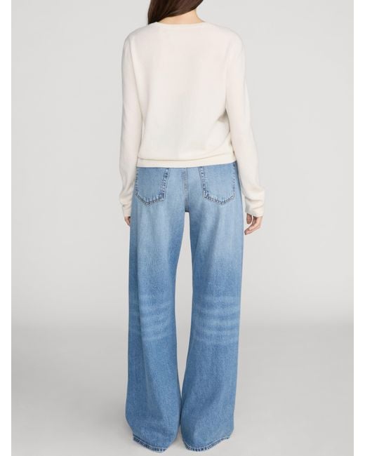 FRAME Blue The Pixie Off Duty Loose