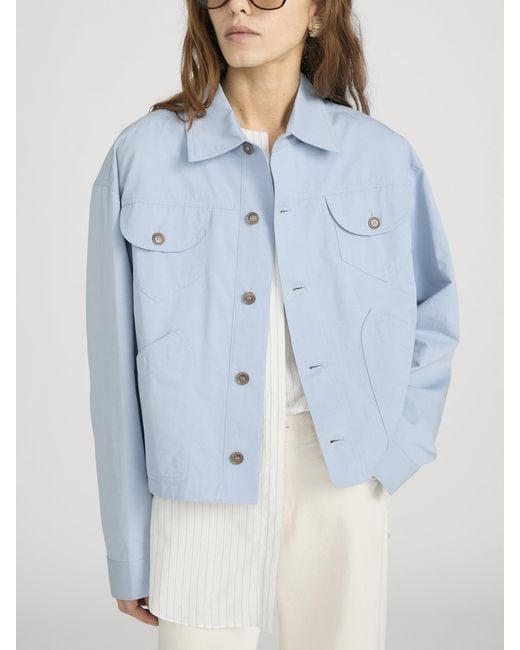 FRAME Blue The Utility Jacket