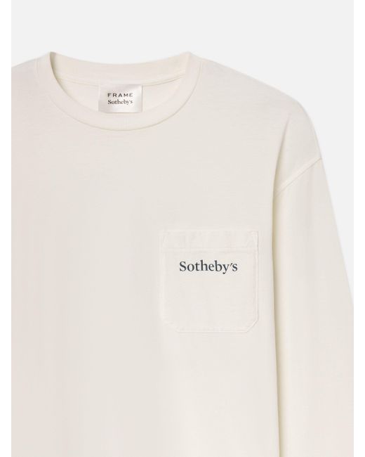 FRAME White Sotheby's Long Sleeve Tee