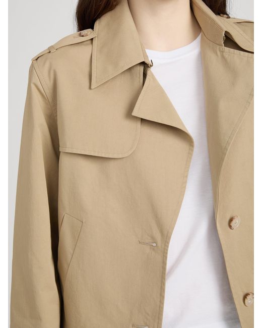 FRAME Green The Short Trench Jacket