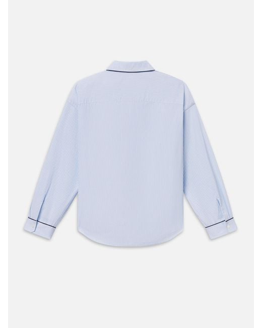 FRAME Blue Sotheby's Pajama Shirt