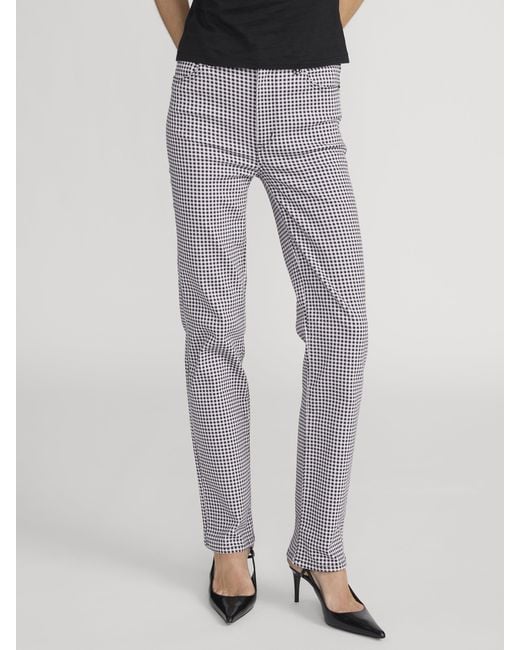 FRAME Gray Le Sleek Straight Gingham