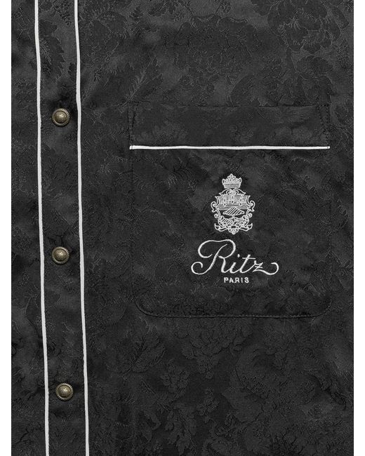 FRAME Black Ritz Pajama Shirt