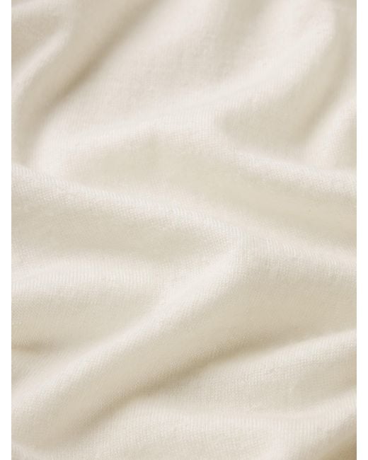 FRAME White The Cashmere Polo