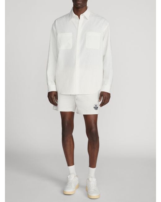 FRAME White Linen Blend Shirt for men