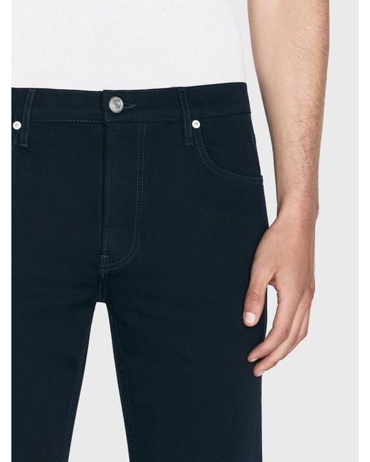 FRAME Black Modern Straight Stretch Twill for men