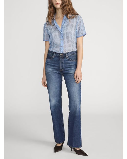 FRAME Blue The Essential Top