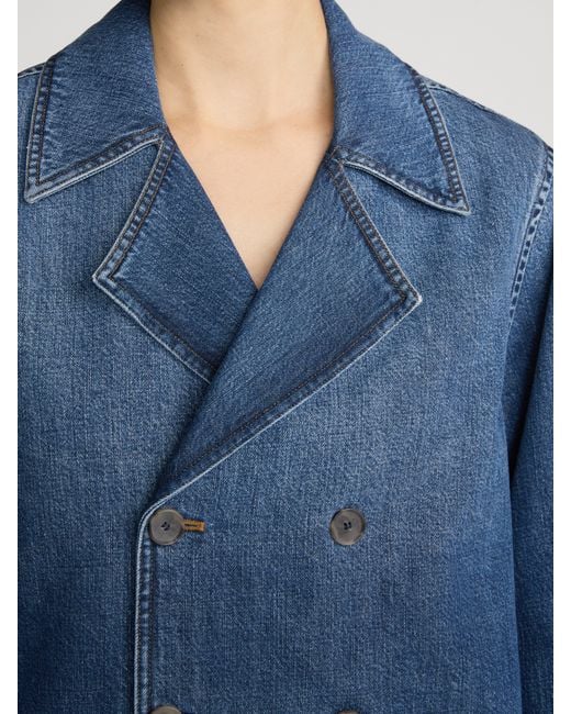 FRAME Blue The Denim Uniform Trench