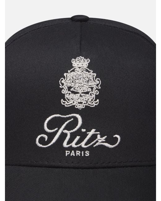 FRAME Black Ritz Cotton Trucker Hat