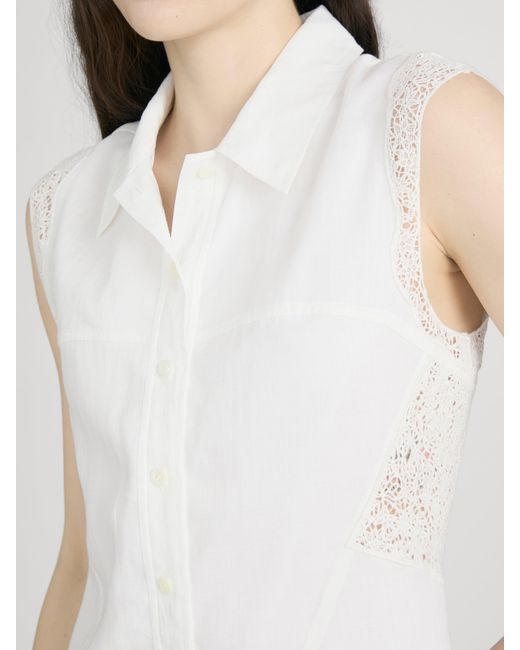 FRAME White The Embroidered Day Dress