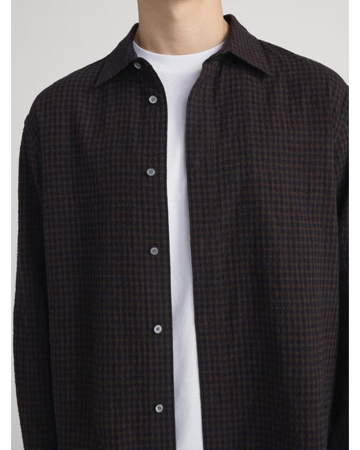 FRAME Black Checkered Shirt for men
