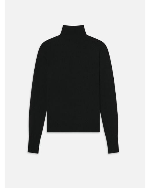 FRAME Black Slim Turtleneck