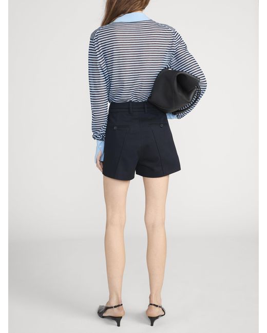 FRAME Blue The Collared Cardi