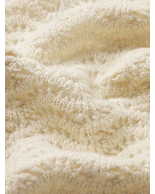 FRAME White The Chevron Knit Cardi