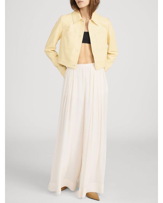 FRAME Yellow The Small Leather Jacket