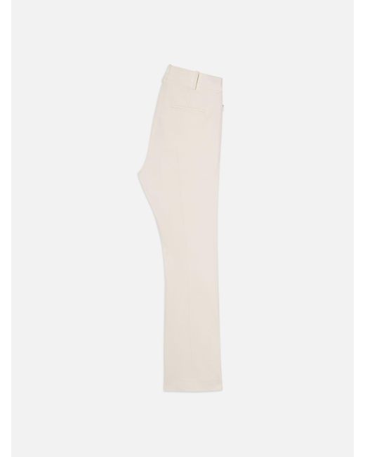 FRAME White Cropped Kick Flare Trouser