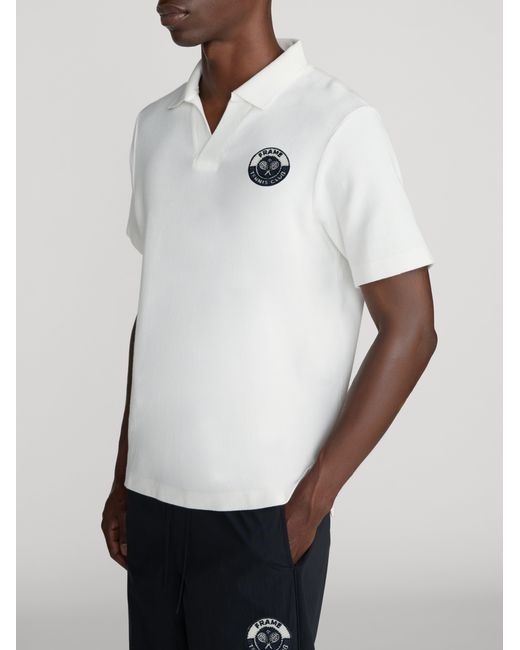FRAME White Polo Shirt for men