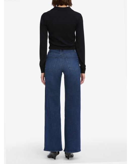 FRAME Blue Le Slim Palazzo