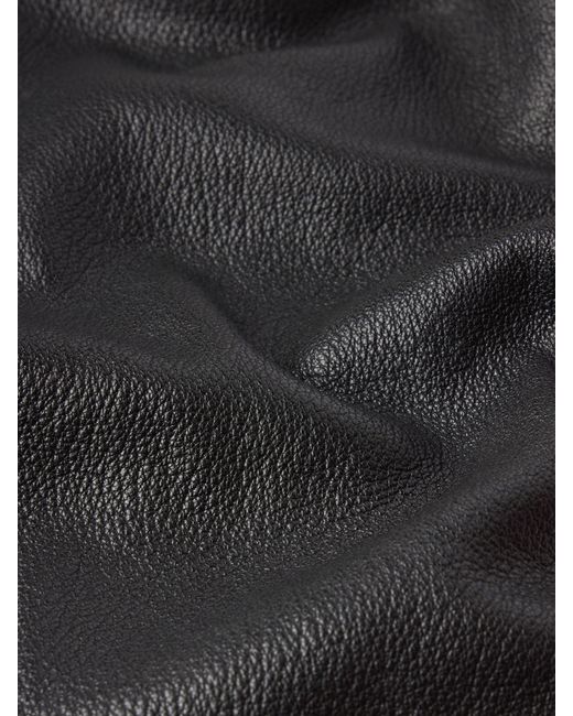 FRAME Black Leather Jacket for men