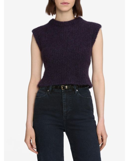 FRAME Blue The Plush Vest