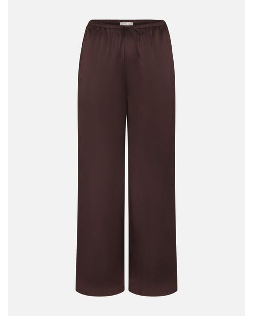 FRAME Brown The Silk Lounge Pant