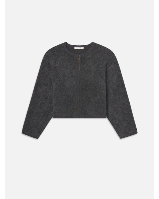 FRAME Black The Lofty Crochet Cardi