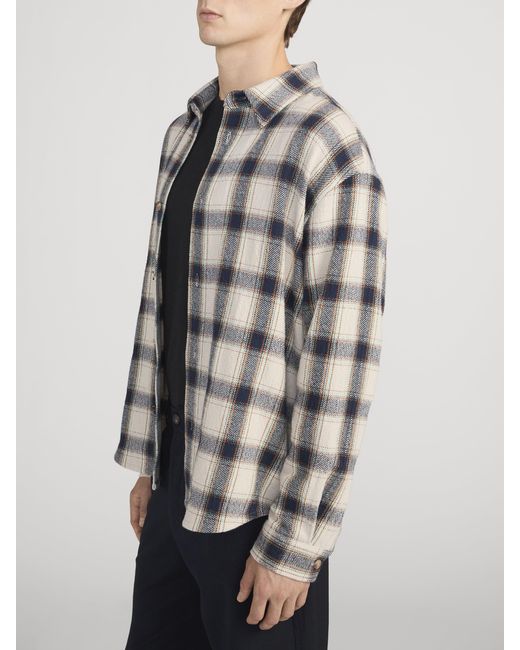 FRAME White Plaid Overshirt