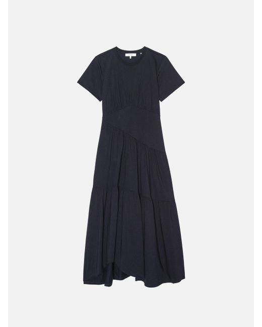 FRAME Blue The Gathered Dress
