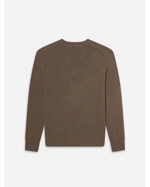 FRAME Natural Cashmere Crewneck Sweater for men