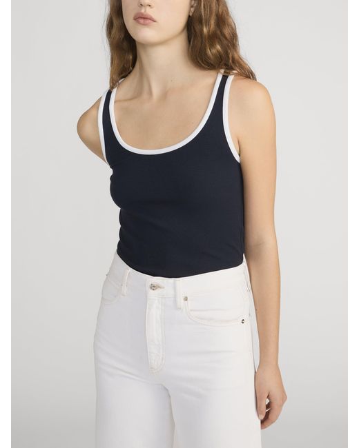 FRAME Blue The Sporty Tank