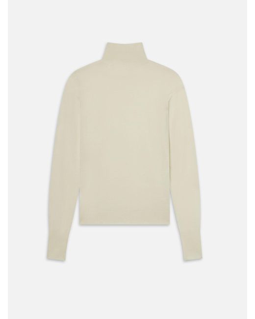 FRAME White Slim Turtleneck