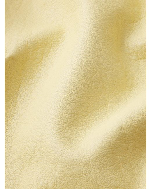FRAME Yellow The Small Leather Jacket